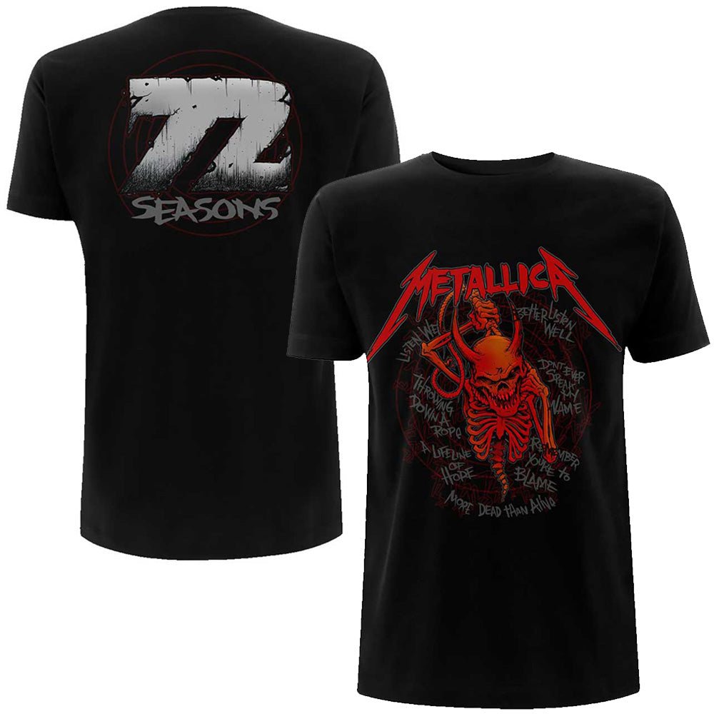 METALLICA - (結成 45周年 ) - Skull Screaming Red 72 Seasons / バックプリントあり